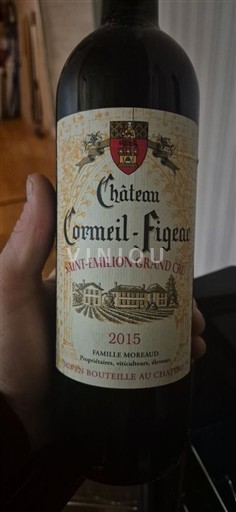 Burdeos Saint-Émilion Gran Cru Grand Cru Château Cormeil-Figeac 2015