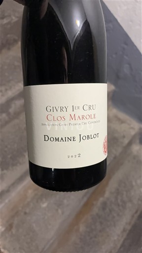 Bourgogne Givry Premier Cru Domaine Joblot Clos Marole 2022