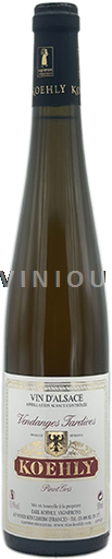 Alsace Pinot xám Vendanges Tardives Koehly 2015