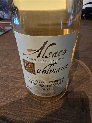 Alsace Ospecificerad Grand Cru Ruhlmann Grand Cru Frankstein Gewurztraminer 2023