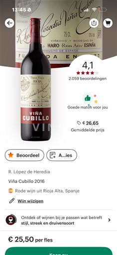 La Rioja Rioja R. López de Heredia Vina Cubillo 2016