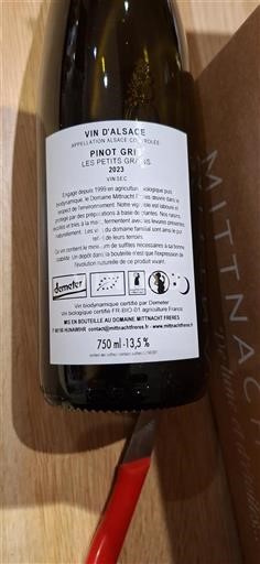 Elsass Domaine Mittnacht Frères Les Petits Grains 2023