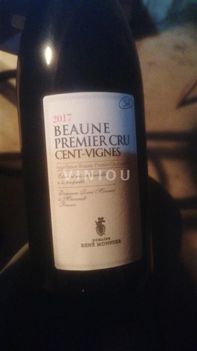 Borgoña Beaune Premier Cru René Monnier Cent-Vignes 2017
