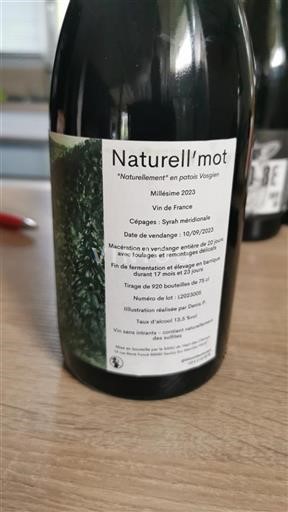 Lorraine Không được chỉ định Haute des Champs Naturell'mot 2023