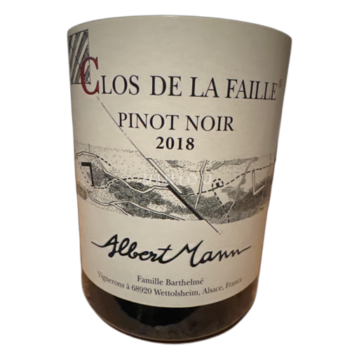 Alsace Pinot noir Albert Mann Clos de la Faille 2018