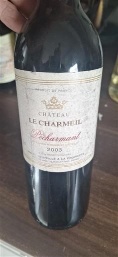 Sydvestfrankrig Pécharmant Château Le Charmeil 2003