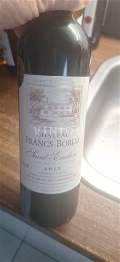 Bordeaux Saint-Émilion Château Francs-Bories 2015