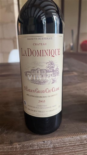 Bordeaux Saint-Émilion Grand Cru Grand Cru Classé Château La Dominique 2003