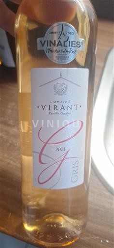 Provence, hạ lưu Rhône, Corse Địa Trung Hải Domaine Virant Gris 2021