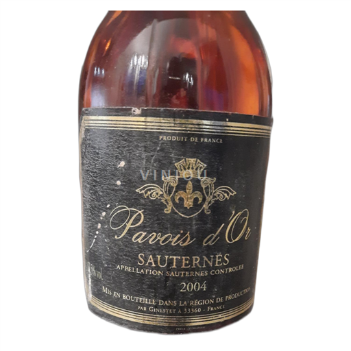Bordéus Sauternes Pavois d'Or 2004