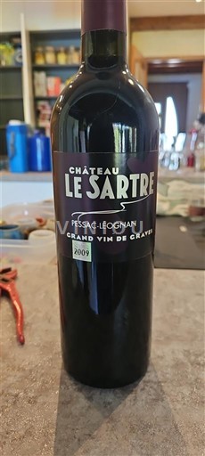 Bordeaux Pessac-Léognan Château Le Sartre 2009