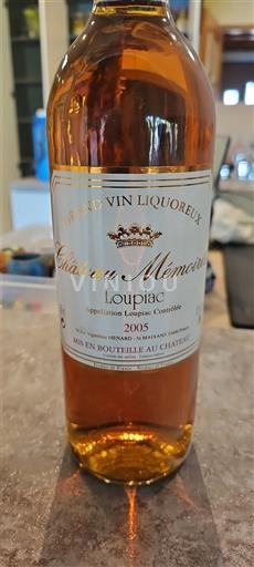 Bordeaux Loupiac Château Mémoire 2005