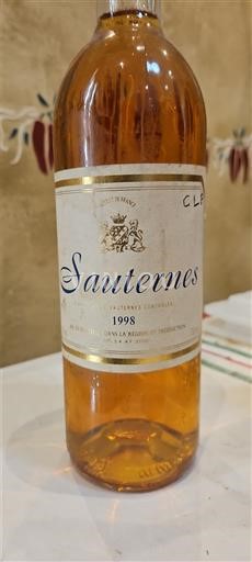 Bordeaux Sauternes LSAAF 1998