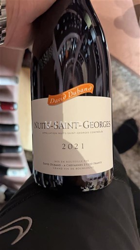 Vinos Rouge sec David Duband 2021 Francia Borgoña Nuits-Saint-Georges AOC