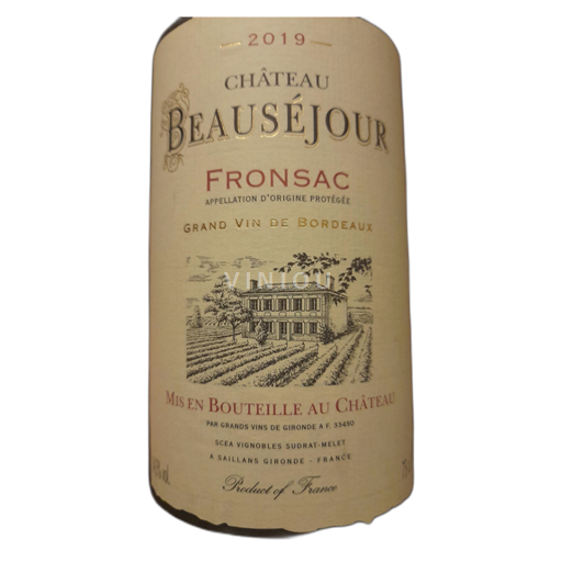 Bordeaux Fronsac Château Beauséjour 2019