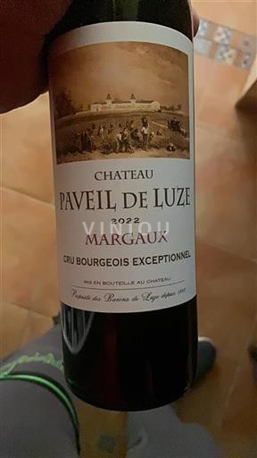Bordeaux Margaux Cru Bourgeois Exceptionnel Château Paveil de Luze 2022