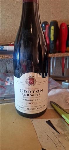 Burgundi Corton Grand Cru Domaine Bruno Clavelier Le Rognet Vieilles Vignes 2013