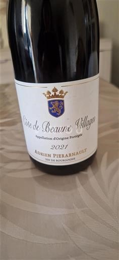 Borgogna Côte de Beaune Villages Adrien Pierarnault 2021
