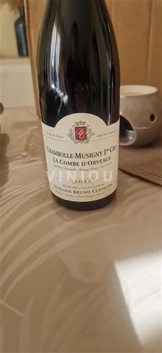 Burgundi Chambolle-Musigny Premier Cru Domaine Bruno Clavelier La Combe d'Orveaux 2017