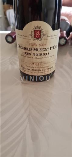 Burgundi Chambolle-Musigny Premier Cru Domaine Bruno Clavelier Les Noirots 2011
