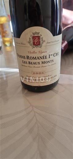 Burgundi Vosne-Romanée Premier Cru Domaine Bruno Clavelier Les Beaux Monts 2006