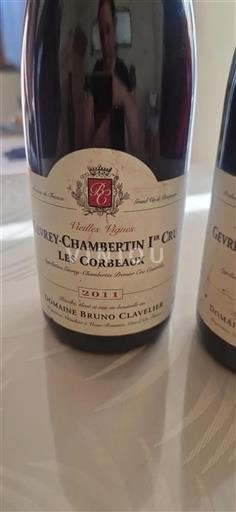 Burgundi Gevrey-Chambertin Premier Cru Domaine Bruno Clavelier Les Corbeaux 2011
