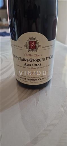 Burgundi Nuits-saint-georges Premier Cru Domaine Bruno Clavelier Aux Cras Vieilles Vignes 2017