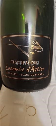 Champagne Sâm-panh Grand Cru Lacombe Astier Blanc de Blancs Không niên vụ