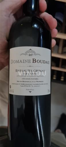 Roussillon Rivesaltes Domaine Boudaü Rivesaltes Grenat Sur Grains 2017