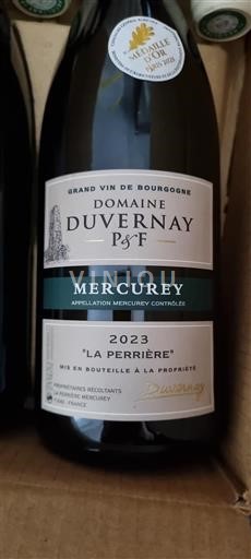 Burgundy Mercurey Duvernay La Perrière 2023
