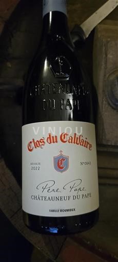 Rona dolina Châteauneuf-du-Pape Clos du Calvaire père pape 2022