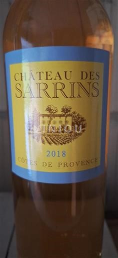 Provence Côtes-de-Provence Domaine Des Sarrins 2018