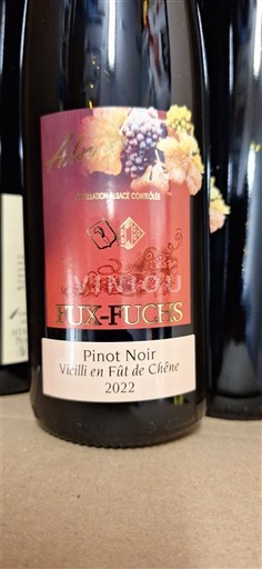 Alsace Fux-Fuchs Pinot Noir Vieilli en Fût de Chêne 2022