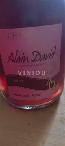 Шампань Шампанське Alain David Harmonie Rosé Без вінтажу