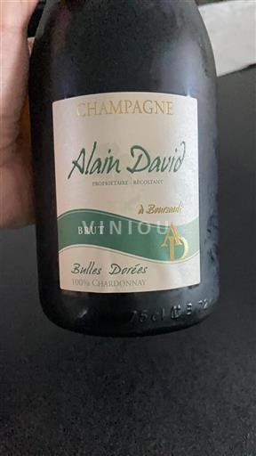 Šampanja Šampanjec Alain David Bulles Dorées Neleten.