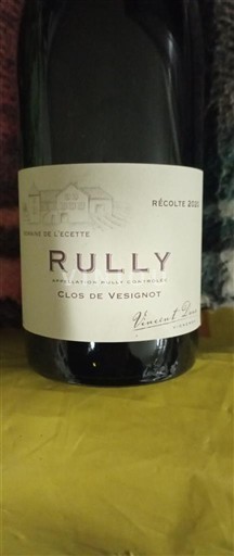 Borgoña Rully Domaine L'Écette Clos de Vesignot 2020