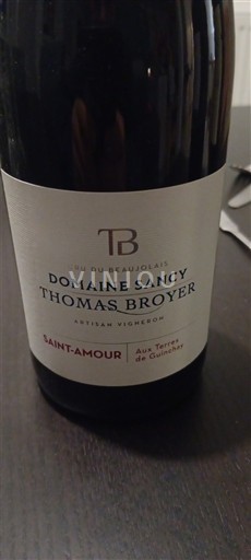 Beaujolais Saint-Amour Domaine Sancy Thomas Broyer Aux Terres de Guenichot 2023