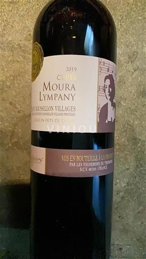 Roussillon Côtes do Roussillon Villages Les Vignerons de Tressere Moura Lympany 2019