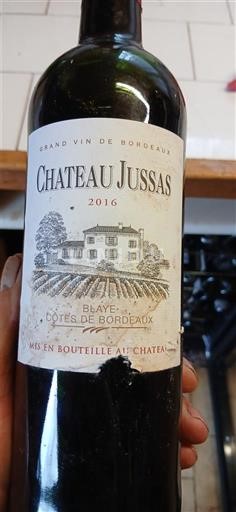 Bordeaux Blaye-côtes-de-bordeaux Château Jussas 2016