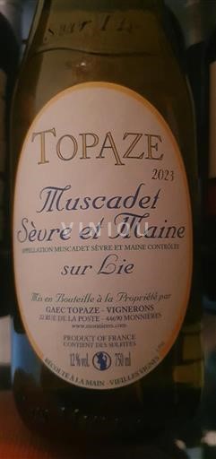 Valle del Loira Muscadet-sèvre-et-maine GAEC Topaze Topaze 2023