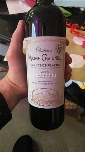 Burdeos Lalande-de-Pomerol Château Maine Chaigneau 2018