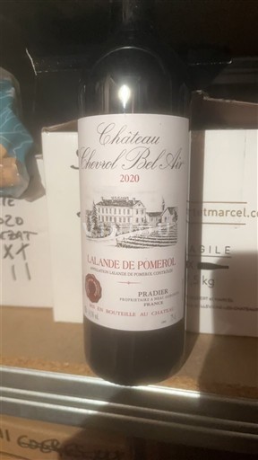 Burdeos Lalande-de-Pomerol Château Chevrol Bel Air 2020