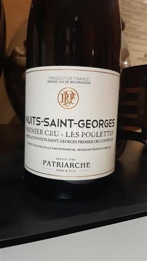 Burgundy Nuits-Saint-Georges Premier Cru Patriarche Père & Fils Les Poulettes 2017
