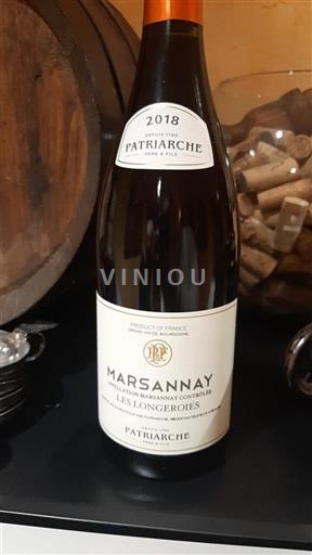 Burgundy Marsannay Patriarche Père & Fils Les Longeroies 2018