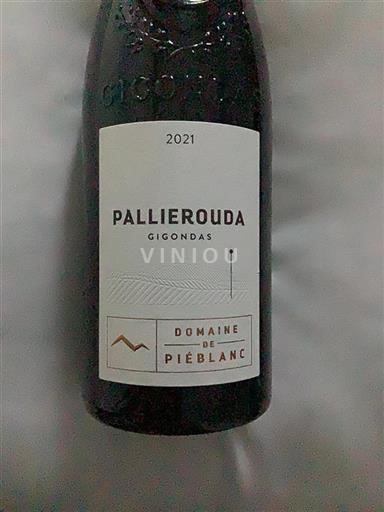 Valle del Ródano Gigondas Domaine Piéblanc Pallierouda 2021