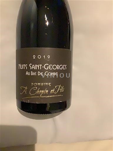 Burgundi Nuits-saint-georges A Chopin et Fils Au Bas De Combe 2019