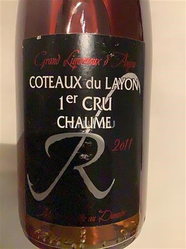 Loire Valley Coteaux-du-Layon Domaine Rompillon 1er Cru Chaume 2011