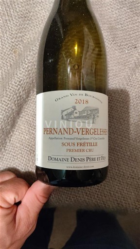 Burgundi Pernand-vergelesses Premier Cru Domaine Denis Père et Fils Sous Frétille 2018