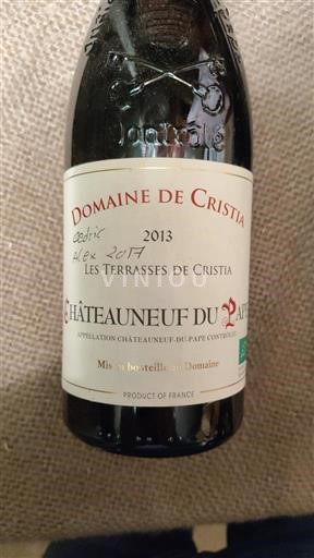 Rhône-dalen Châteauneuf-du-Pape Domaine Cristia Les Terrasses de Cristia 2013