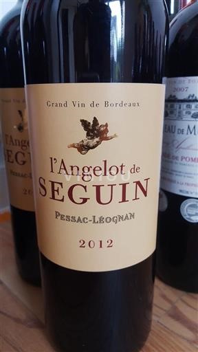 Bordeaux Pessac-Léognan Château Seguin L'Angelot de Seguin 2012